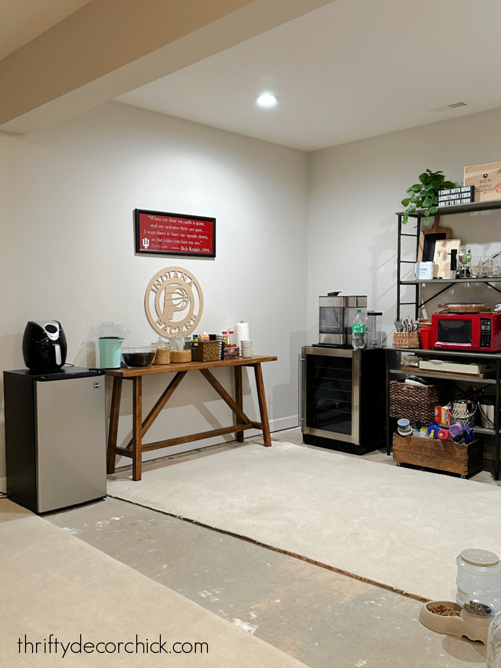 basement kitchen before