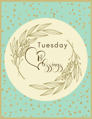 Tuesday Blessings - Free Printable Artwork To Frame - 10 Free Image Pictures - Mint Gold Theme