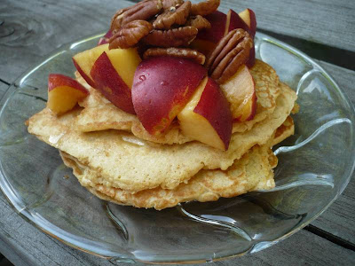 Organic gluten-free pancake breakfast