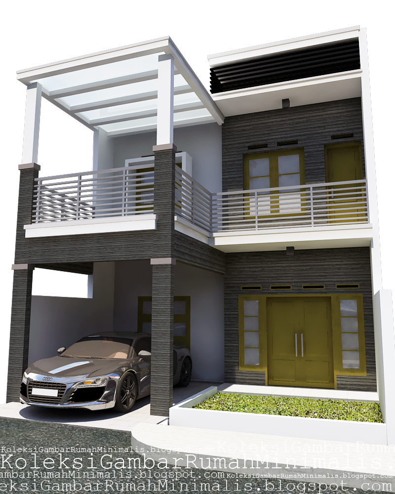 Gambar Fasad Rumah Minimalis Lantai 2