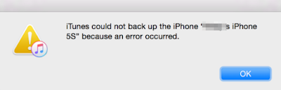 itunes could not back up the iphone