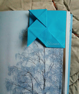 Pajarita de Origami. Marca-páginas