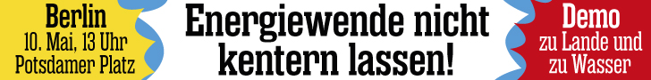 Energiewende nicht kentern lassen!" title="Energiewende nicht kentern lassen!