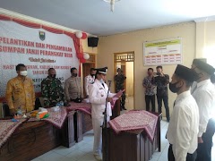 Forkopimcam Wonotunggal Hadiri Pelantikan dan Pengambilan Sumpah Janji Tiga Perangkat Desa Kedungmalang