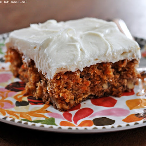 Ina's Carrot and Pineapple Cake with Cream Cheese Frosting