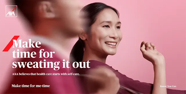 AXA Make Time for Me-Time sweat it out Campaign