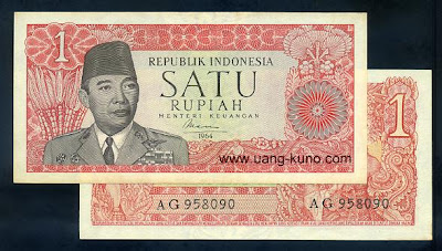  variasi untuk bagian dua setengah Rupiah 1964 (seri Sukarno)