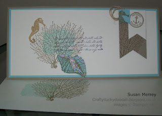 Stampin' Up! Made by Susan Merrey Independent Stampin' Up! Demonstrator, Craftyduckydoodah!, By The Tide, Work of Art, August 2015, 