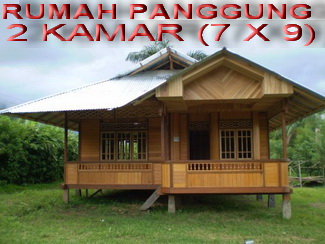 JUAL RUMAH KAYU PANGGUNG  WOLOAN DESAIN UNIK Rumah  Kayu  