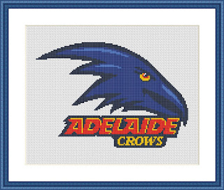 Adelaide Crows logo cross stitch