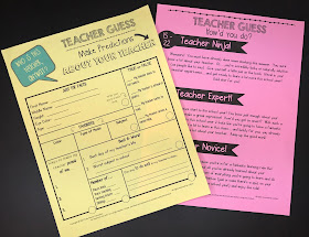 Help students get to know their teacher with this fun back to school activity!