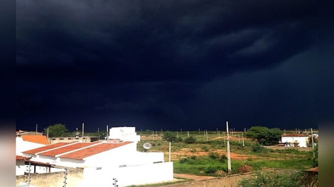 Inmet emite alerta de chuvas intensas para cidades do Sertão paraibano; ventos podem chegar a 60km/h