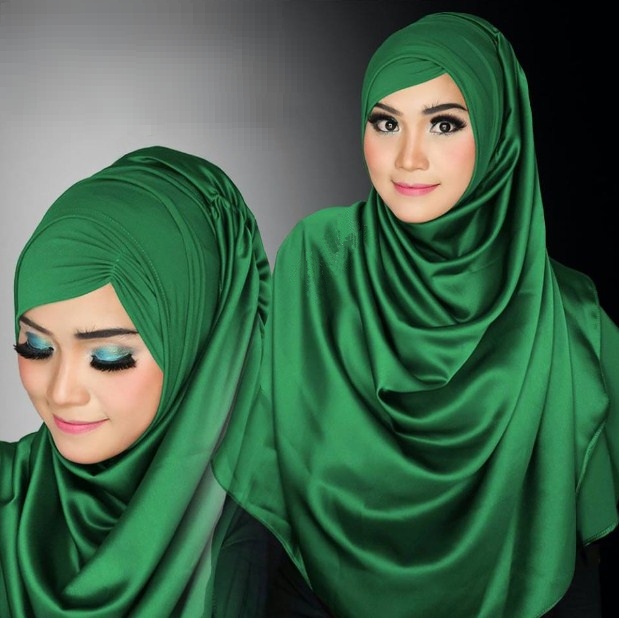 Hijab Modern Syar'i Instan Modis dan Stylish hijau