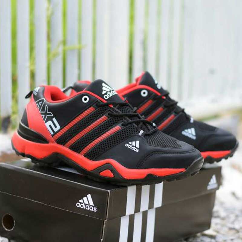  Sepatu  Sport Adidas  AX2 Hitam  Merah  ADAX002 Omsepatu com