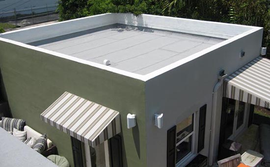 desain atap datar atau flat roof