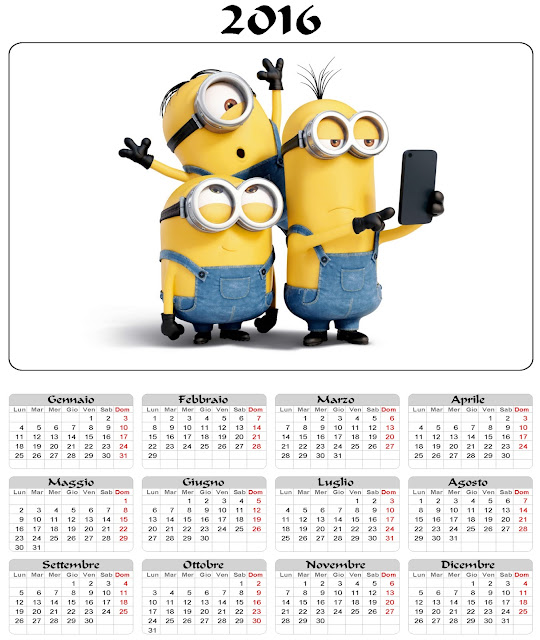 I Minions - Calendario 2016