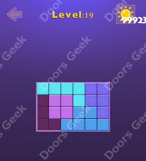 Cheats, Solutions, Walkthrough for Move Blocks Easy Level 19