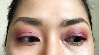 Mauve pink eye look