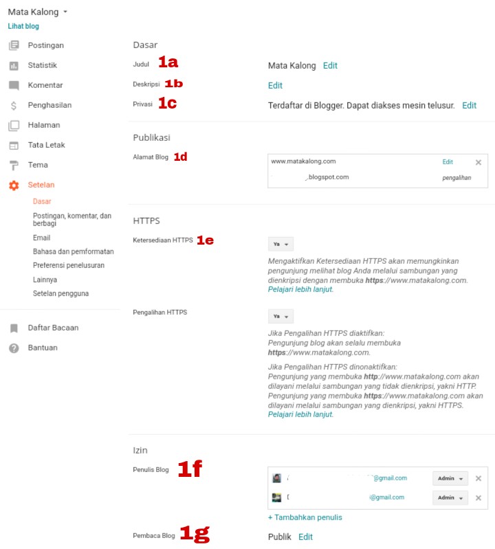 Cara Setting Blog Yang Benar Di Platform Blogger