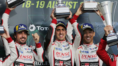 Fernando Alonso ganador de las 6 Horas hours de Silverstone 2018 Toyota TS050 Hybrid LMP1