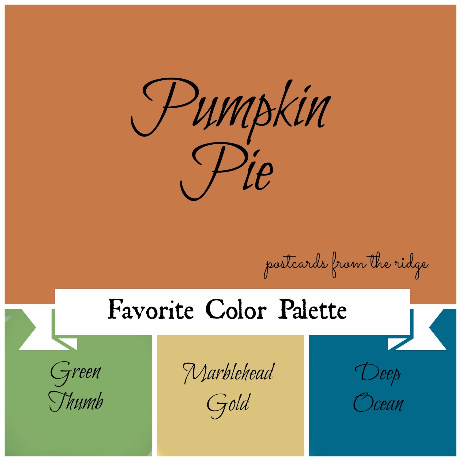 pumpkinpiecolorpalette