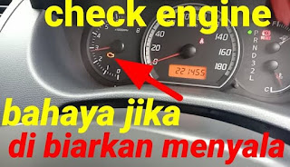 bahaya check engine menyala