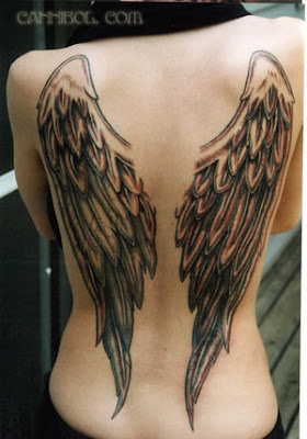angel wings back tattoo sexy girls