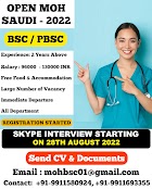 Urgently Required Nurses to Open MOH Saudi Arabia 2022