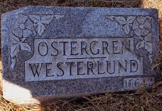 Westerlund stone in Evergreens Cemetery