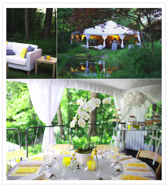 who says an outdoor wedding can 39t be glamorous Love these fresh spring