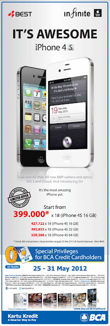 Harga Promo iPhone 4S Mei