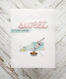 Sunny Studio Stamps: Blissful Baking Sweet Birthday Wishes card by Vanessa Menhorn.