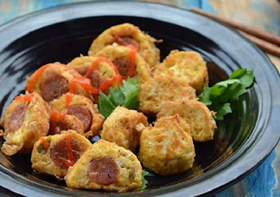  kali ini kami akan membuat resep menarik menggenai cemilan yang cukup enak Resep Rolade Tahu Sosis Bumbu Kumplit