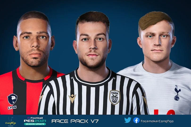 Facepack V7 2021 For eFootball PES 2021