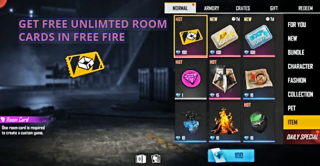 How To Get Free Room Card In Free Fire