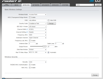 Setting Access Point pada Ubiquiti