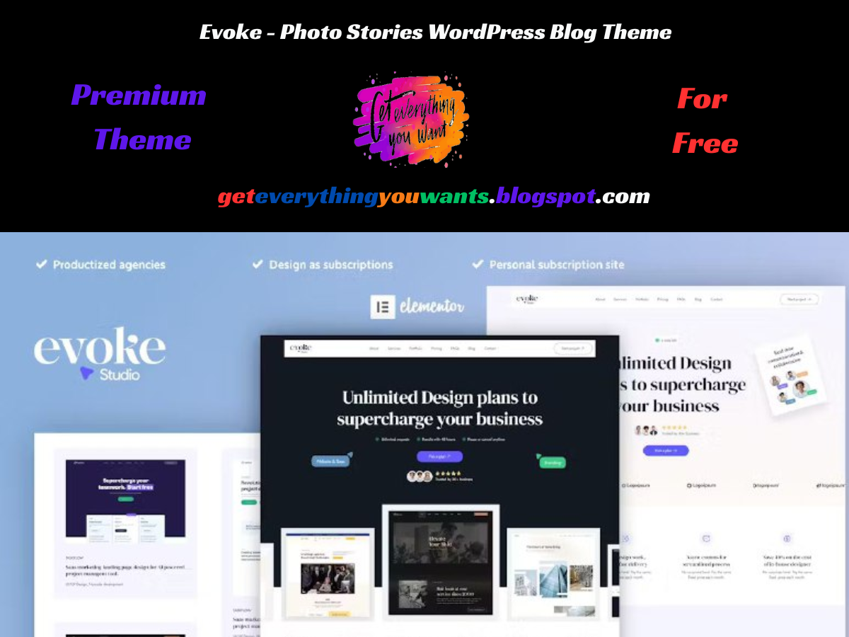 Evoke - Photo Stories WordPress Blog Theme