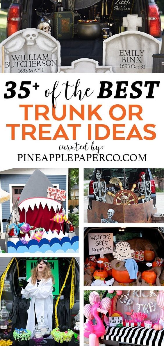 35+ AMAZING Trunk or Treat Ideas for Halloween