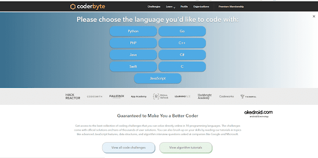 Situs Web Coderbyte