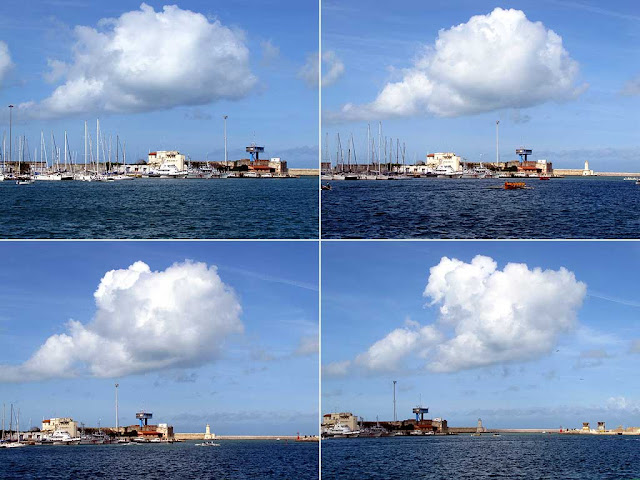 Following a moving cloud, Porto Mediceo, Livorno