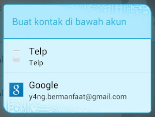 Backup kontak Android termudah