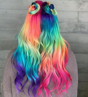  rainbow hair gökkuşağı saç