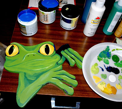 Bayou Buddies - frog - painting - JFleming 2015