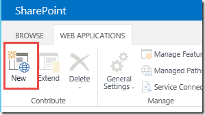 Create New SharePoint Web Application