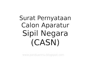 SURAT PERNYATAAN - Syarat Penerimaan Calon ASN