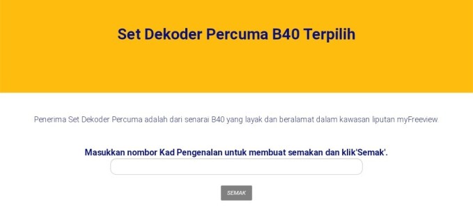 Semakan MYTV 2020 Online Nama Penerima Dekoder Percuma ...