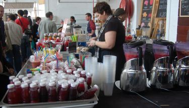 The smoothie lady at Old Biscuit Mill Market