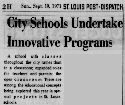 innovative alternative school plans newspaper article 1971 Metro High School founded by Betty M Wheeler