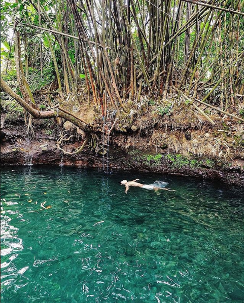 Capek Dan Jenuh, Obati Saja dengan Mandi Segernya Air Blue Lagoon Sendang Tirta Budi Sleman Jogja