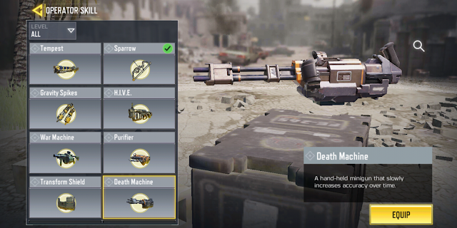 Call of duty Mobile Operator Skill Death machine